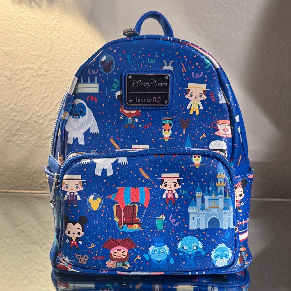 Loungefly Disney Parks Blue Character Mini Backpack